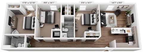 3 bed 2 bath C at The Avenue Lofts Golden Apartments, Golden 80401